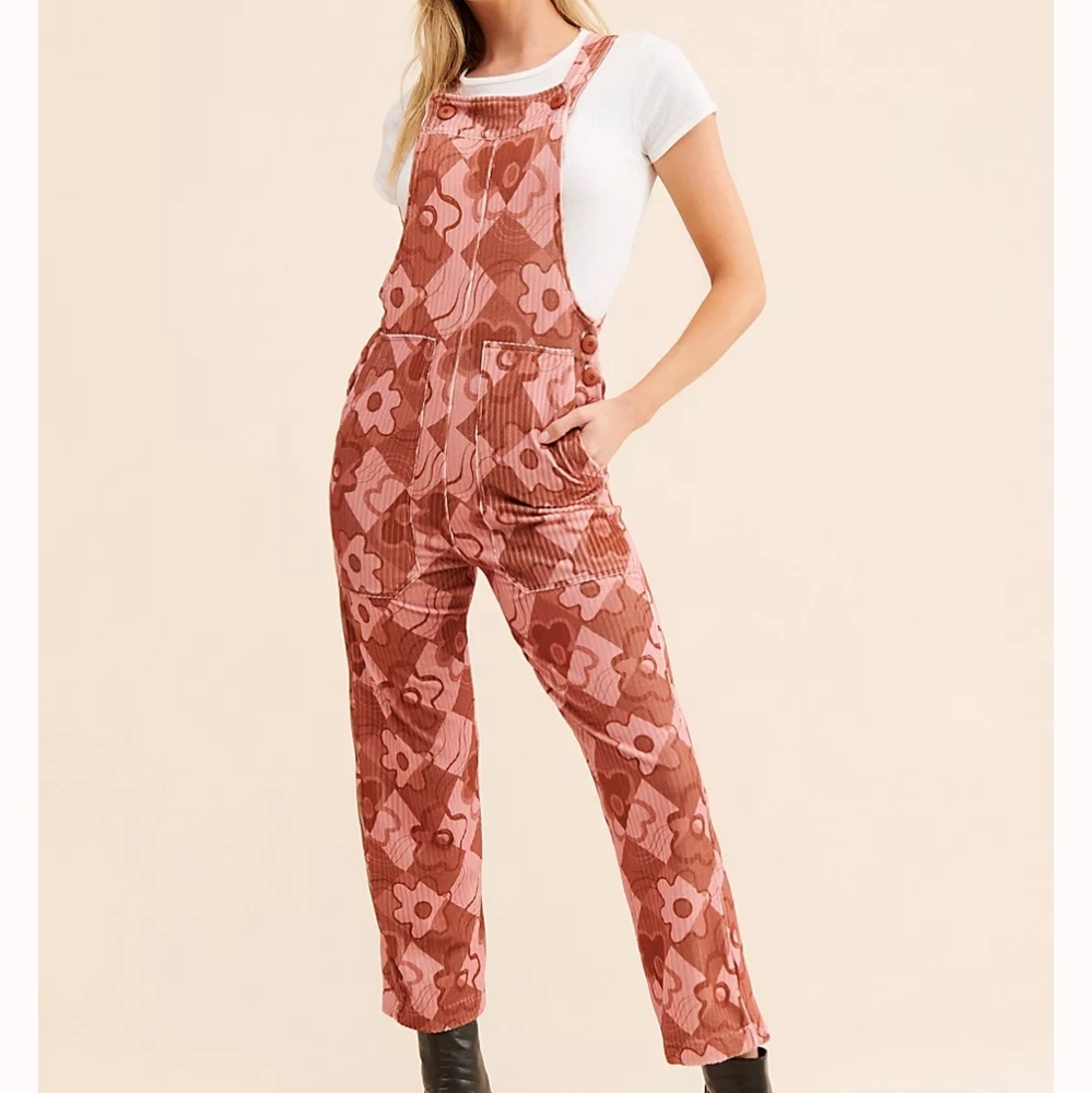 FREE PEOPLE Straight Leg Overalls - Picture 3 of 5